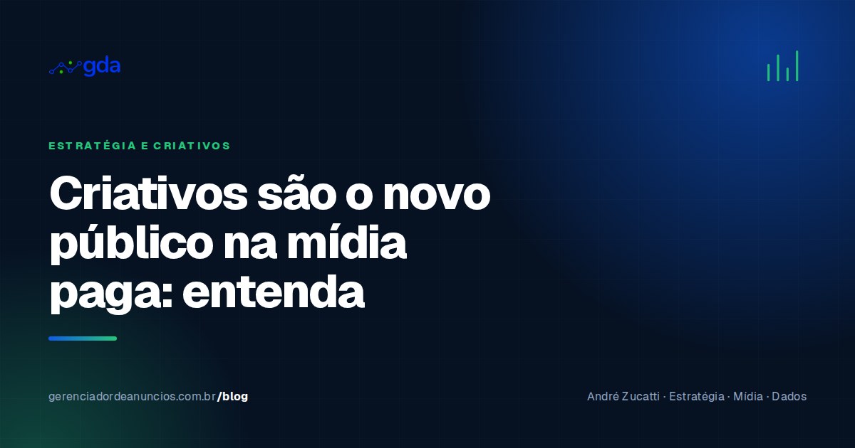 Criativos são o novo público: por que o anúncio certo importa mais que a segmentação perfeita