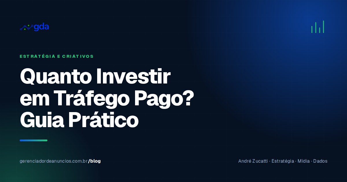 Quanto Investir em Tráfego Pago? Como Definir Seu Orçamento de Anúncios de Forma Inteligente